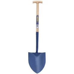 Draper 10875 Solid Forged Round Mouth T-Handle Shovel With Ash Shaft