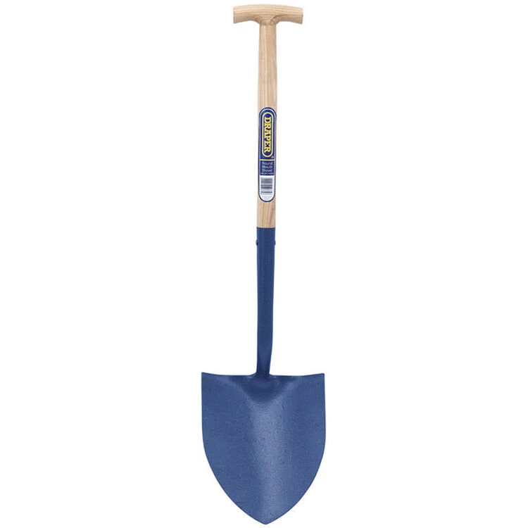 Draper 10875 Solid Forged Round Mouth T-Handle Shovel With Ash Shaft