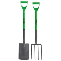 Draper 16566 Carbon Steel Garden Fork And Spade Set