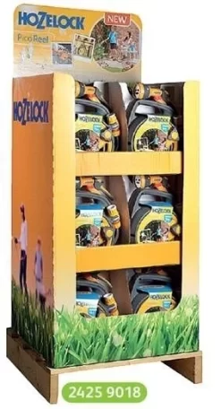 Hozelock 2425 0000 Pico Reel With 10m Hose Fitting & Gun Display
