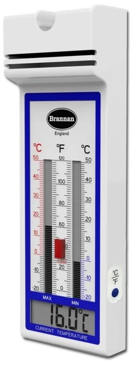 Brannan 12/430/3 Digital Quick Set Max Min White Thermometer