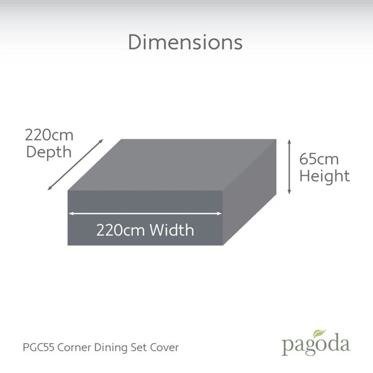 Pagoda PGC55 Corner Dining Set Cover - Image 3