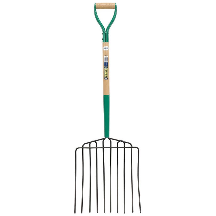 Draper 63578 10 Prong Manure Fork With Wood Shaft And MYD Handle