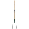 Draper 63579 4 Prong Manure Fork With Wood Shaft