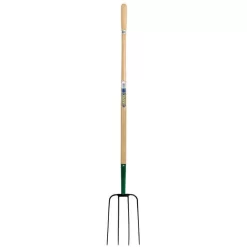 Draper 63579 4 Prong Manure Fork With Wood Shaft