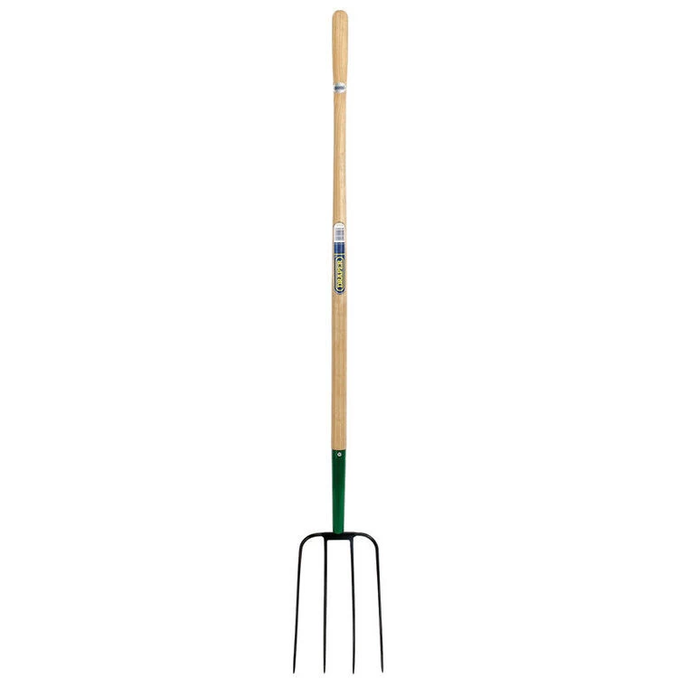Draper 63579 4 Prong Manure Fork With Wood Shaft