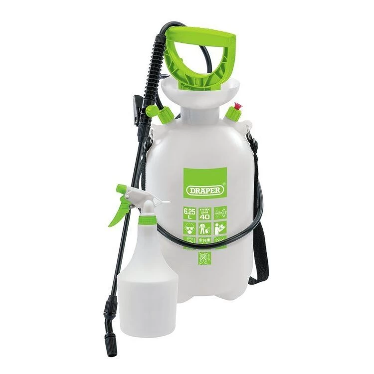 Draper 82464 Pressure Sprayer (6.25L) With Mini Sprayer (1L)