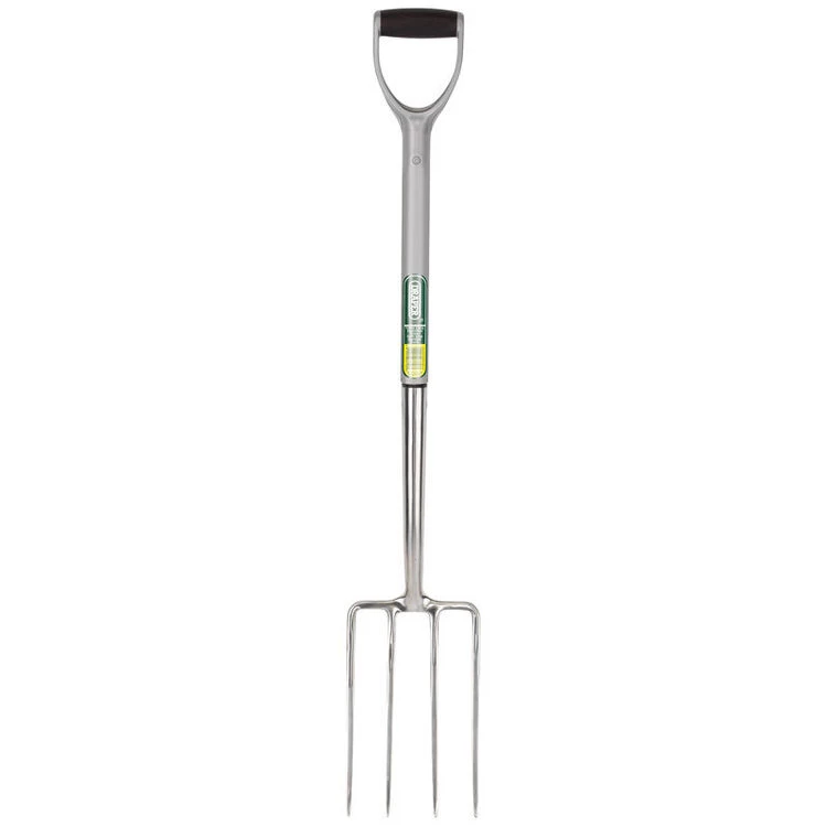 Draper 83753 Extra Long Stainless Steel Garden Fork With Soft Grip