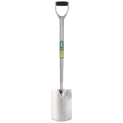 Draper 83754 Extra Long Stainless Steel Garden Spade With Soft Grip