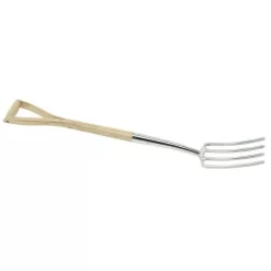Draper 99011 Stainless Steel Border Fork With Ash Handle