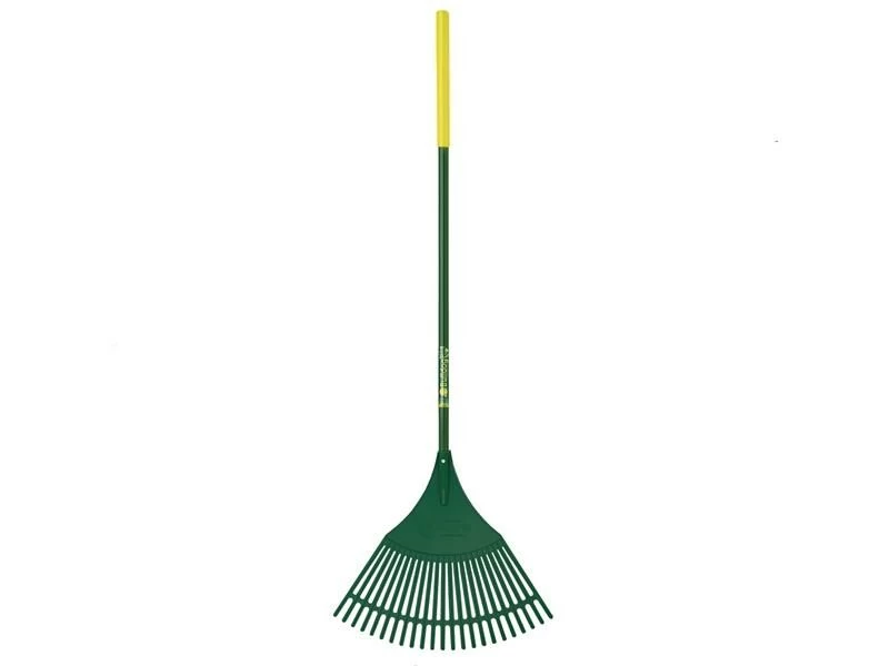 Bulldog Evergreen Plastic Leaf Rake Aluminium Shaft - Image 2