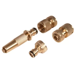 Silverline Fittings Set Brass 4pce - 4pce