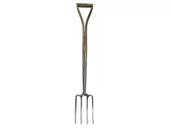 Faithfull Prestige Stainless Steel Border Fork Ash Handle