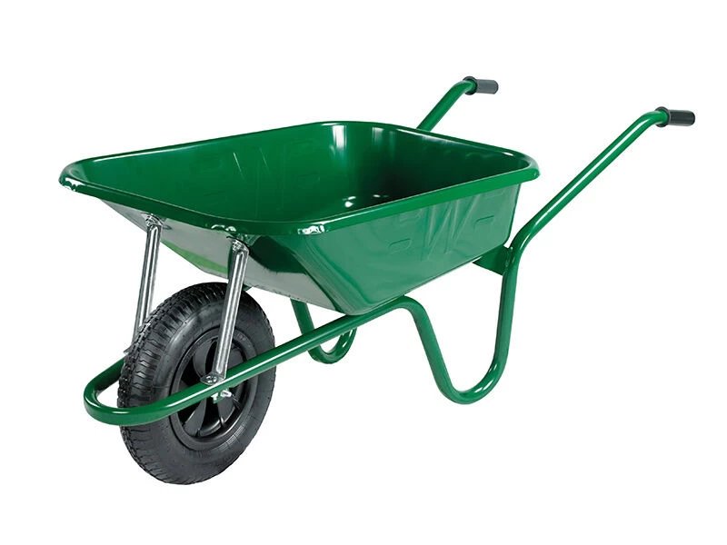 Walsall 90L Green Builder's Wheelbarrow - Image 4