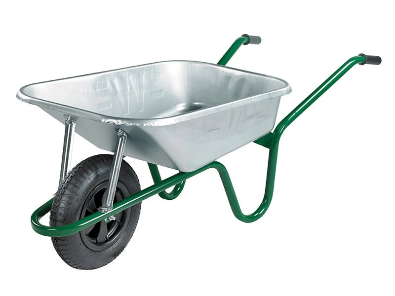 Walsall 90L Green Builder's Wheelbarrow - Image 2