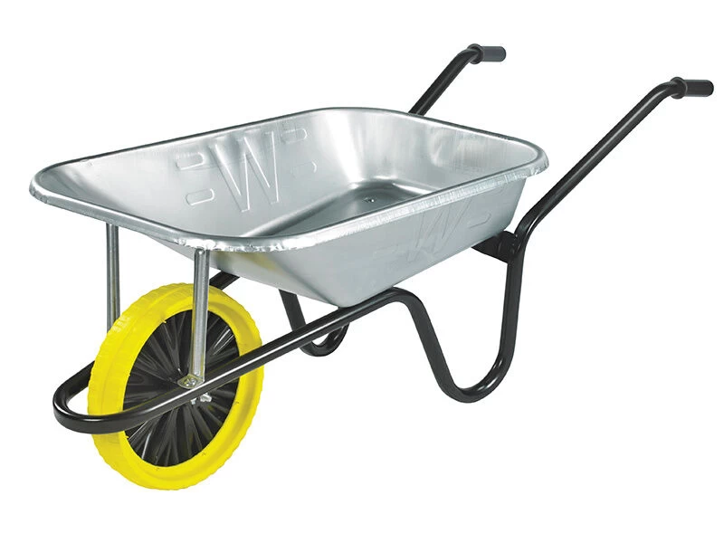 Walsall 85 Litre Galvanised Builder's Wheelbarrow - Image 2